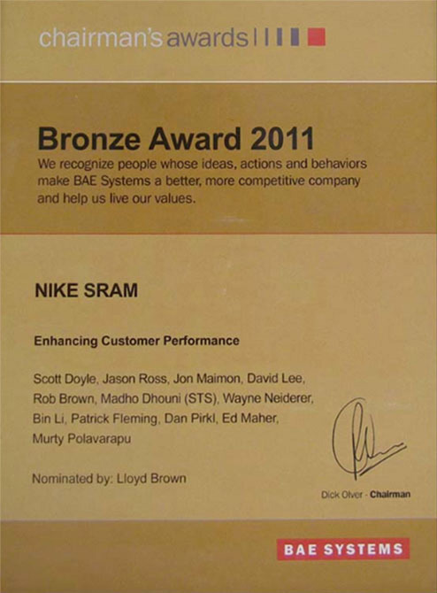 2011 Bae Systems Chairman's Award