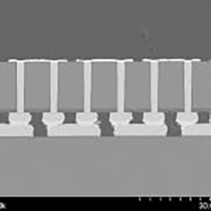 High density TSV test chip bonded to fanout substrate